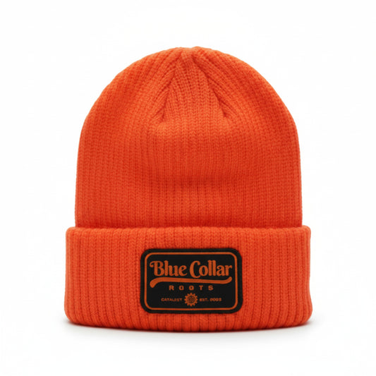 Higher Viz Beanie - Roots Collection - Blaze Orange