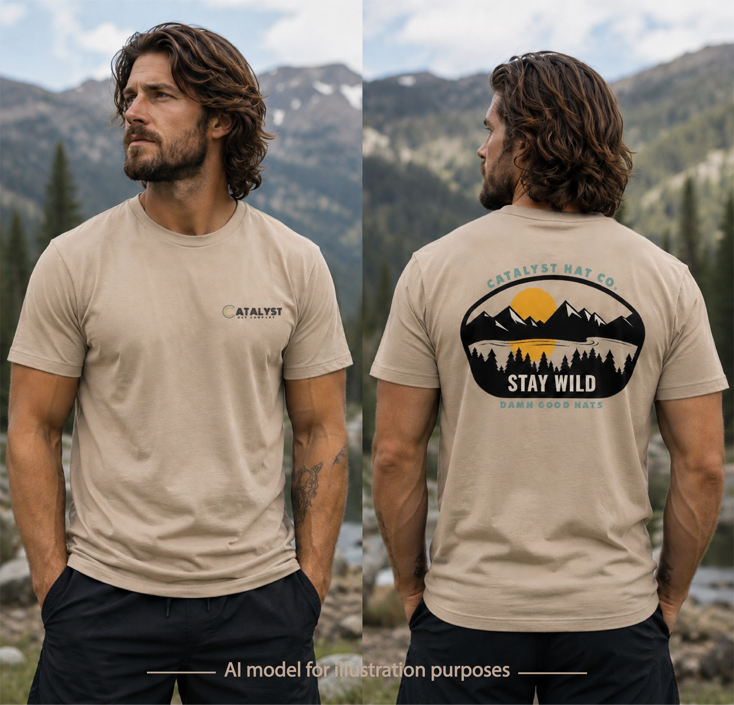 Catalyst Hat Co.- Stay Wild Tee NEW Colors