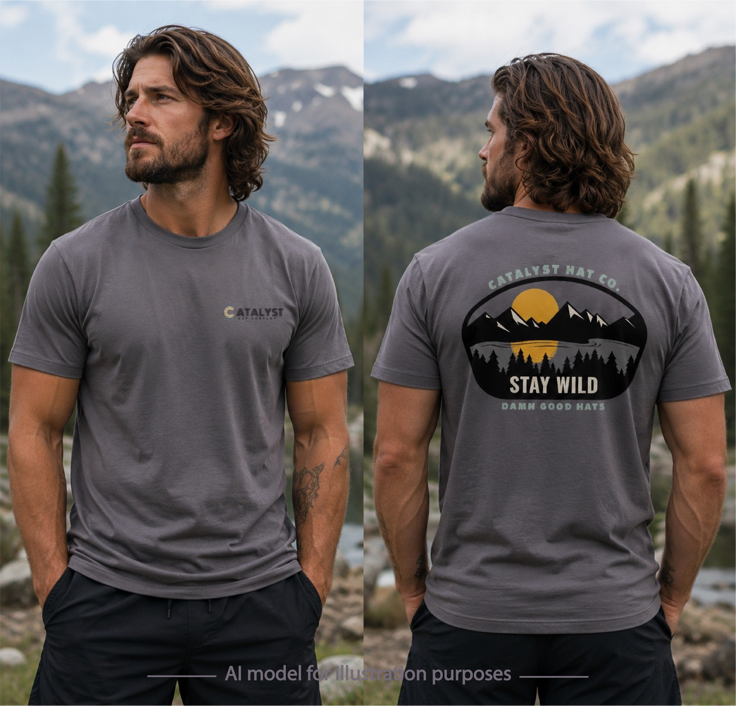 Catalyst Hat Co.- Stay Wild Tee NEW Colors