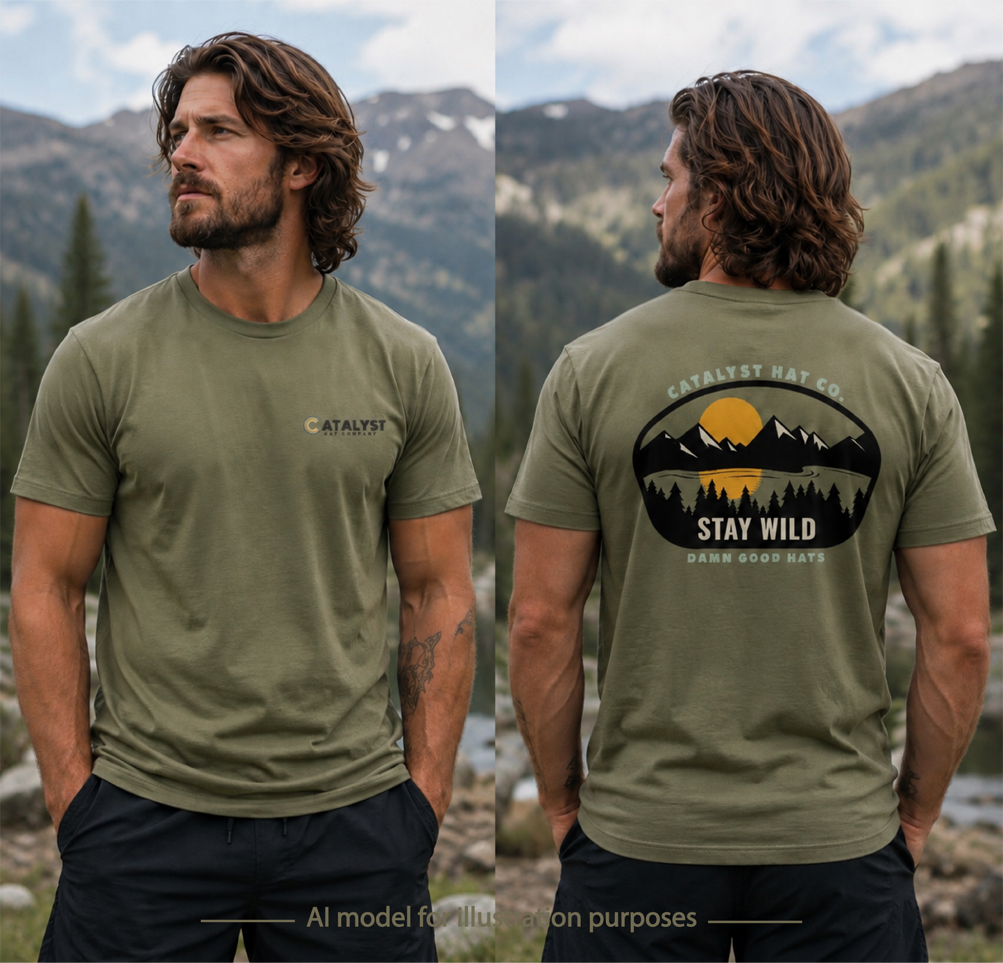 Catalyst Hat Co.- Stay Wild Tee NEW Colors