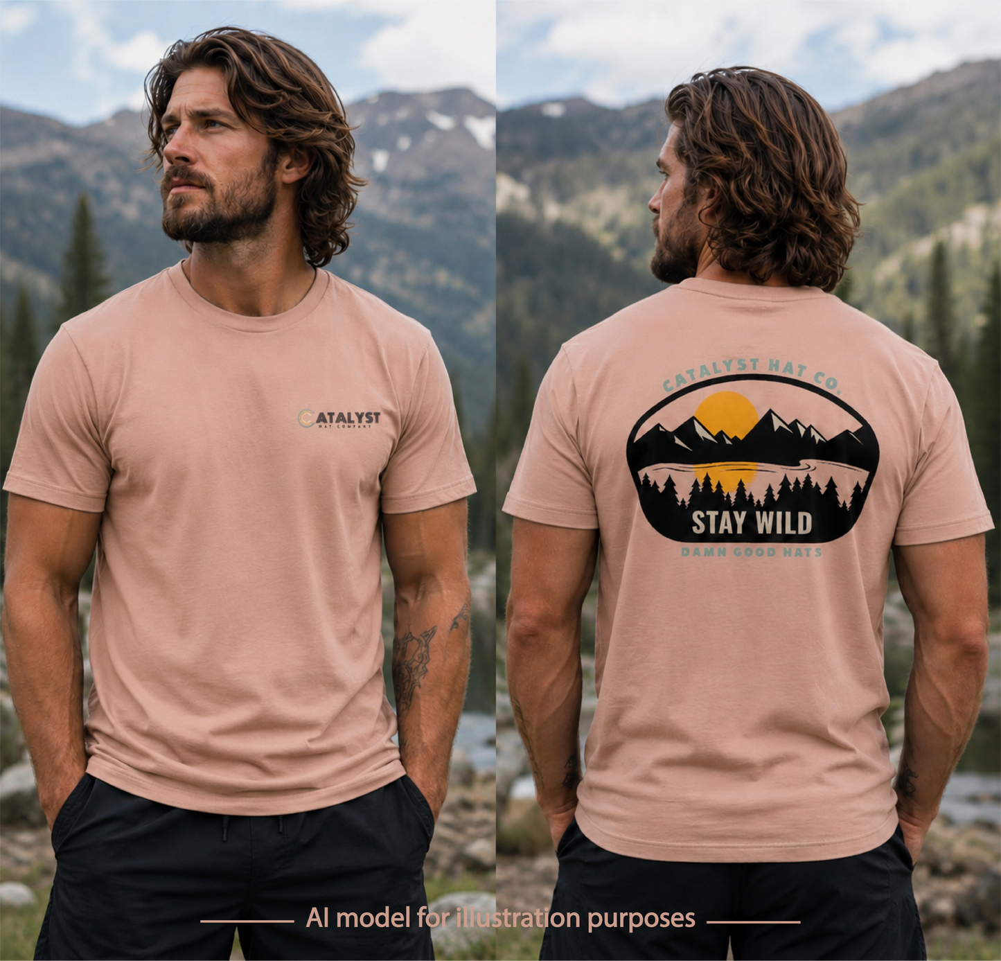 Catalyst Hat Co.- Stay Wild Tee NEW Colors