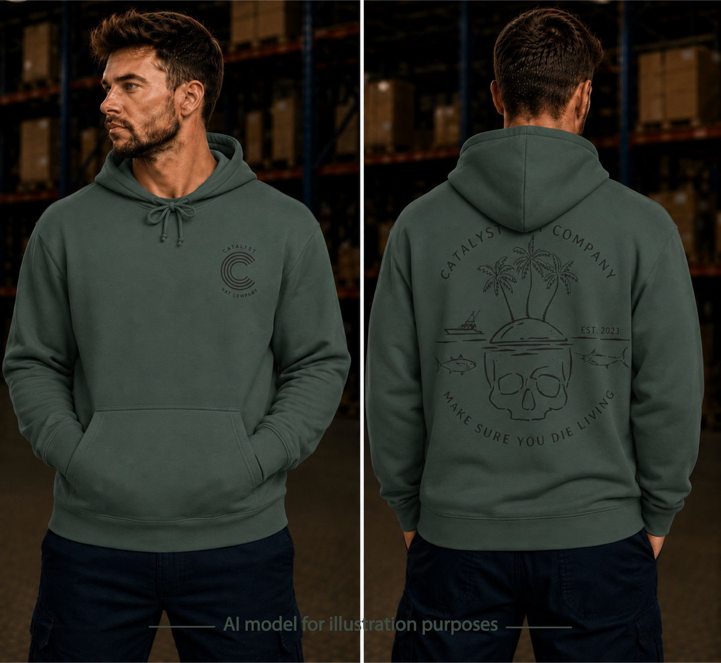 Catalyst Hat Co.-Die Living Hoodie