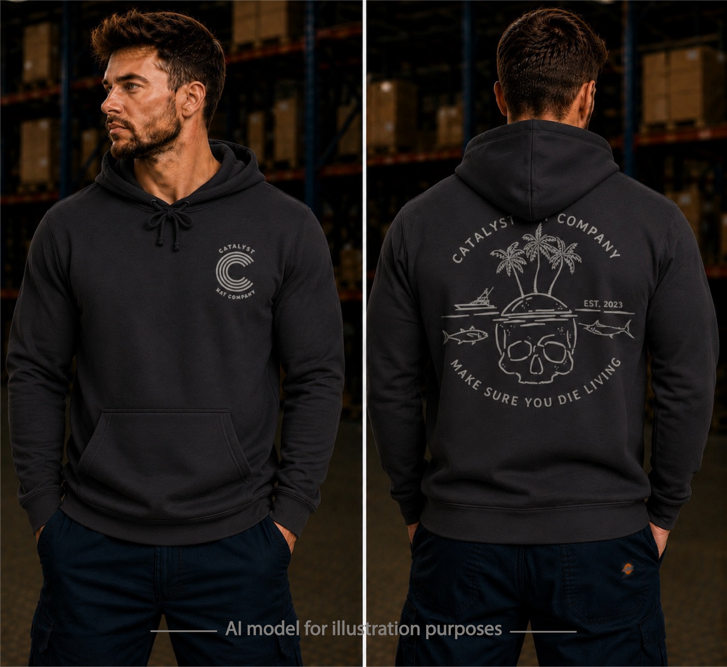 Catalyst Hat Co.-Die Living Hoodie