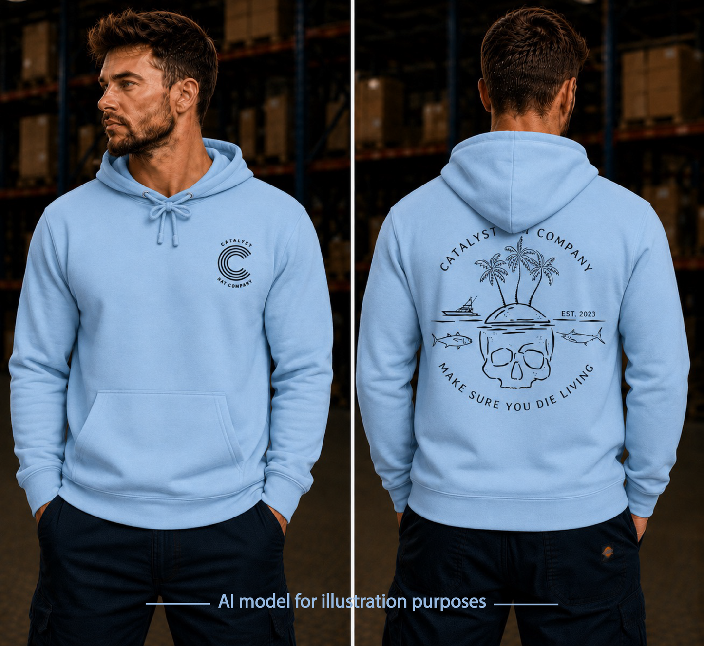 Catalyst Hat Co.-Die Living Hoodie