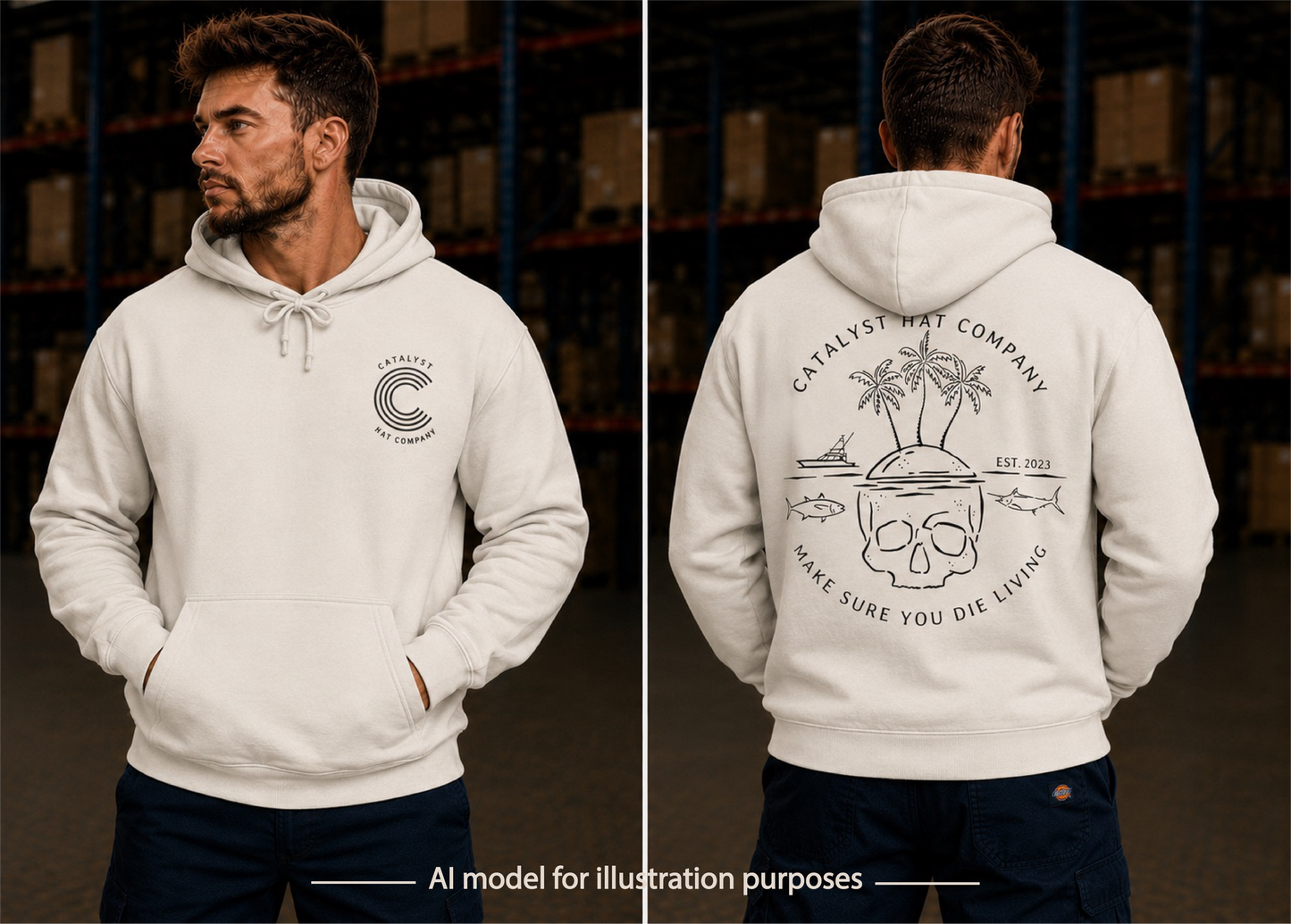 Catalyst Hat Co.-Die Living Hoodie