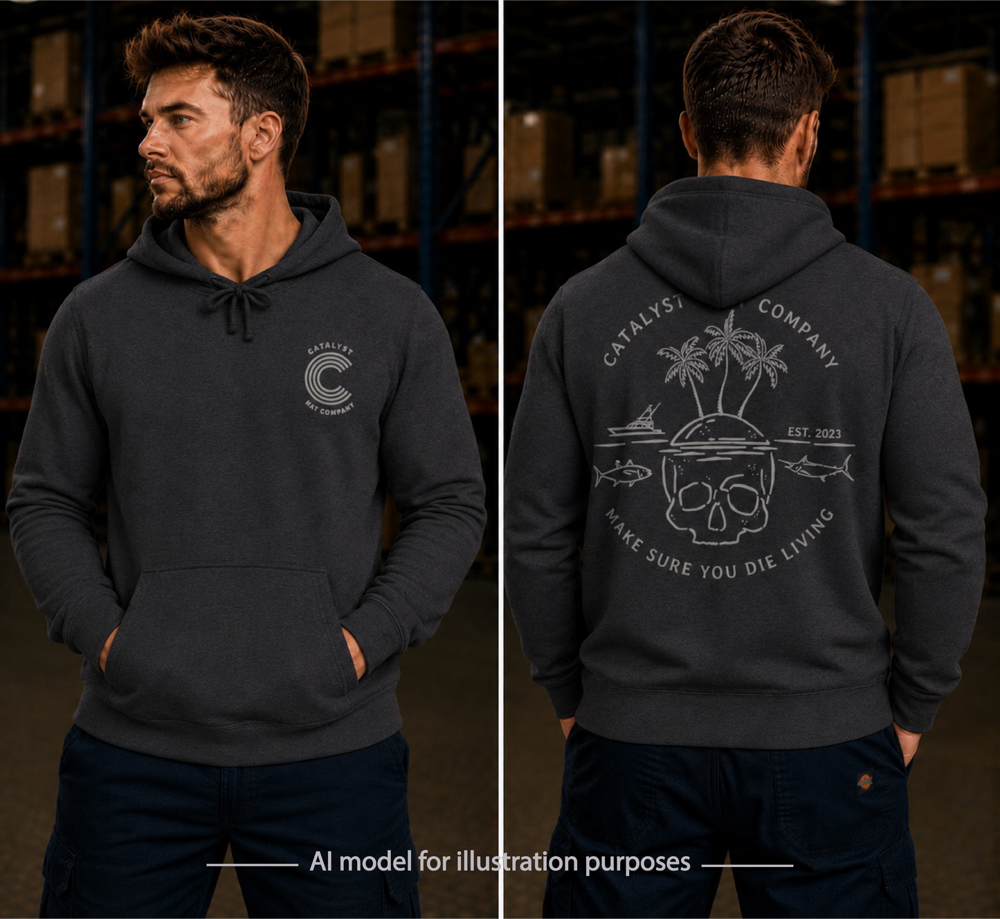 Catalyst Hat Co.-Die Living Hoodie