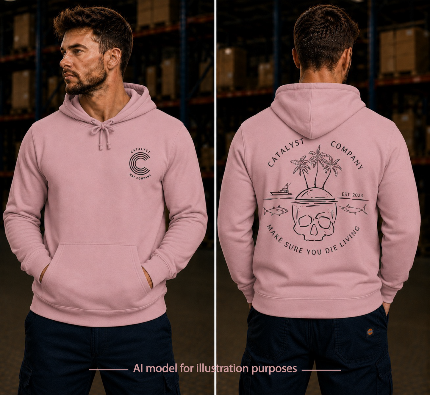 Catalyst Hat Co.-Die Living Hoodie