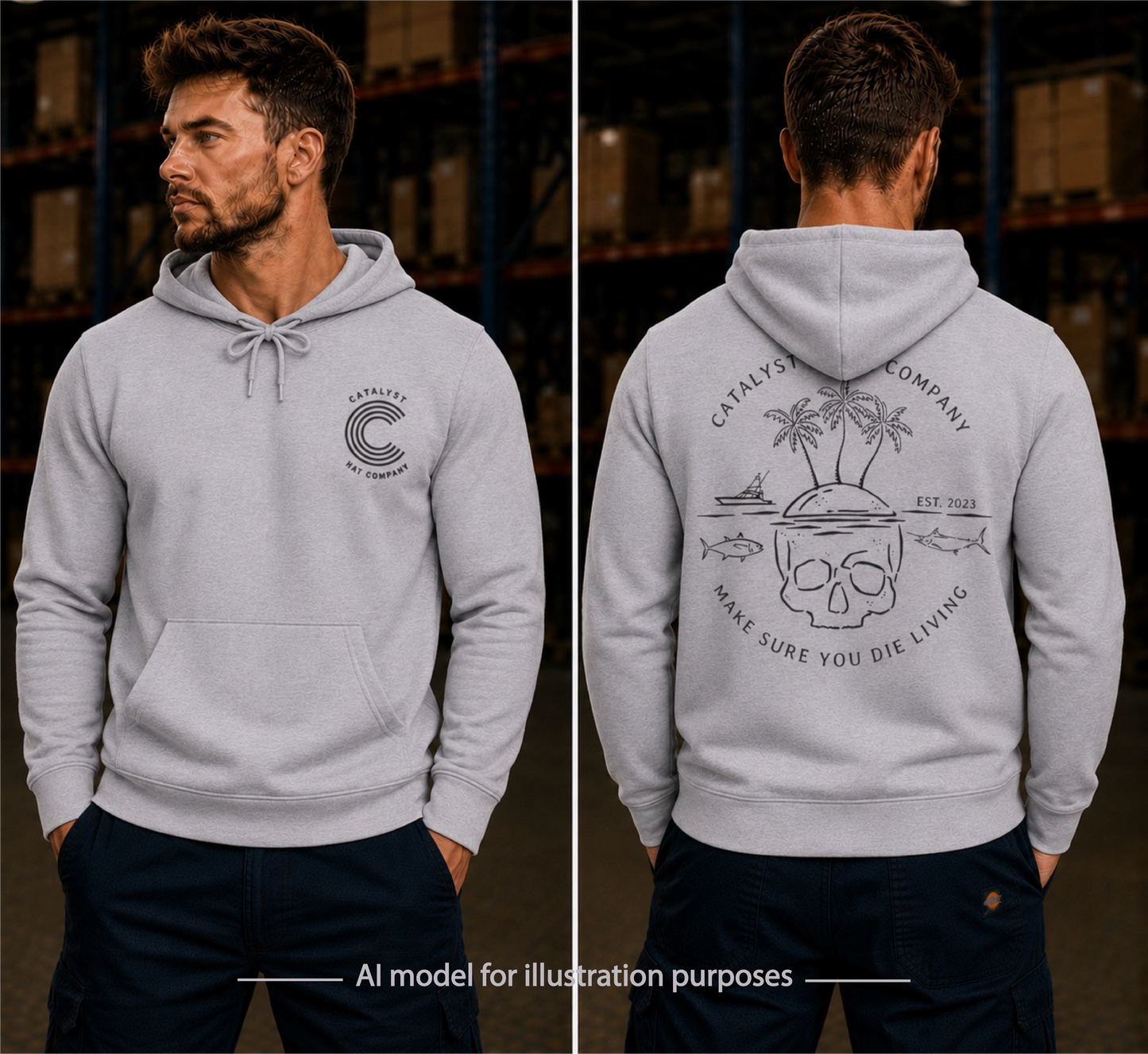 Catalyst Hat Co.-Die Living Hoodie
