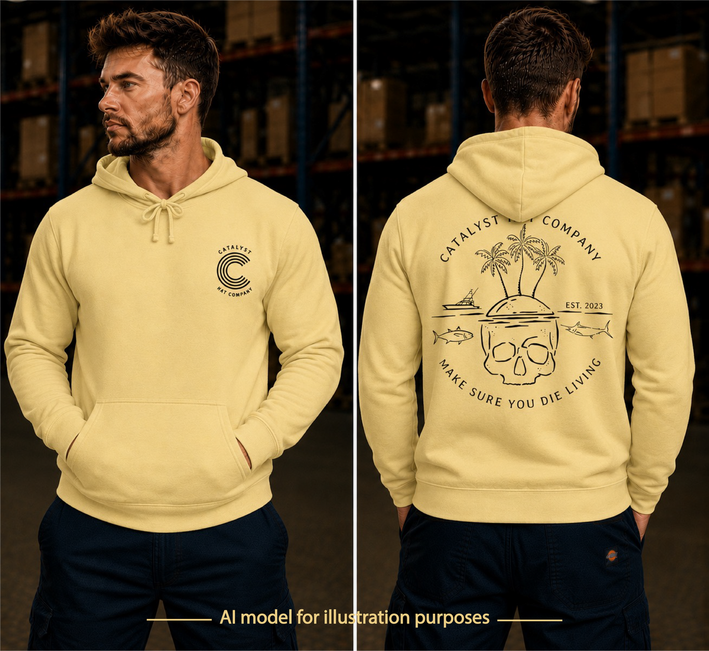 Catalyst Hat Co.-Die Living Hoodie