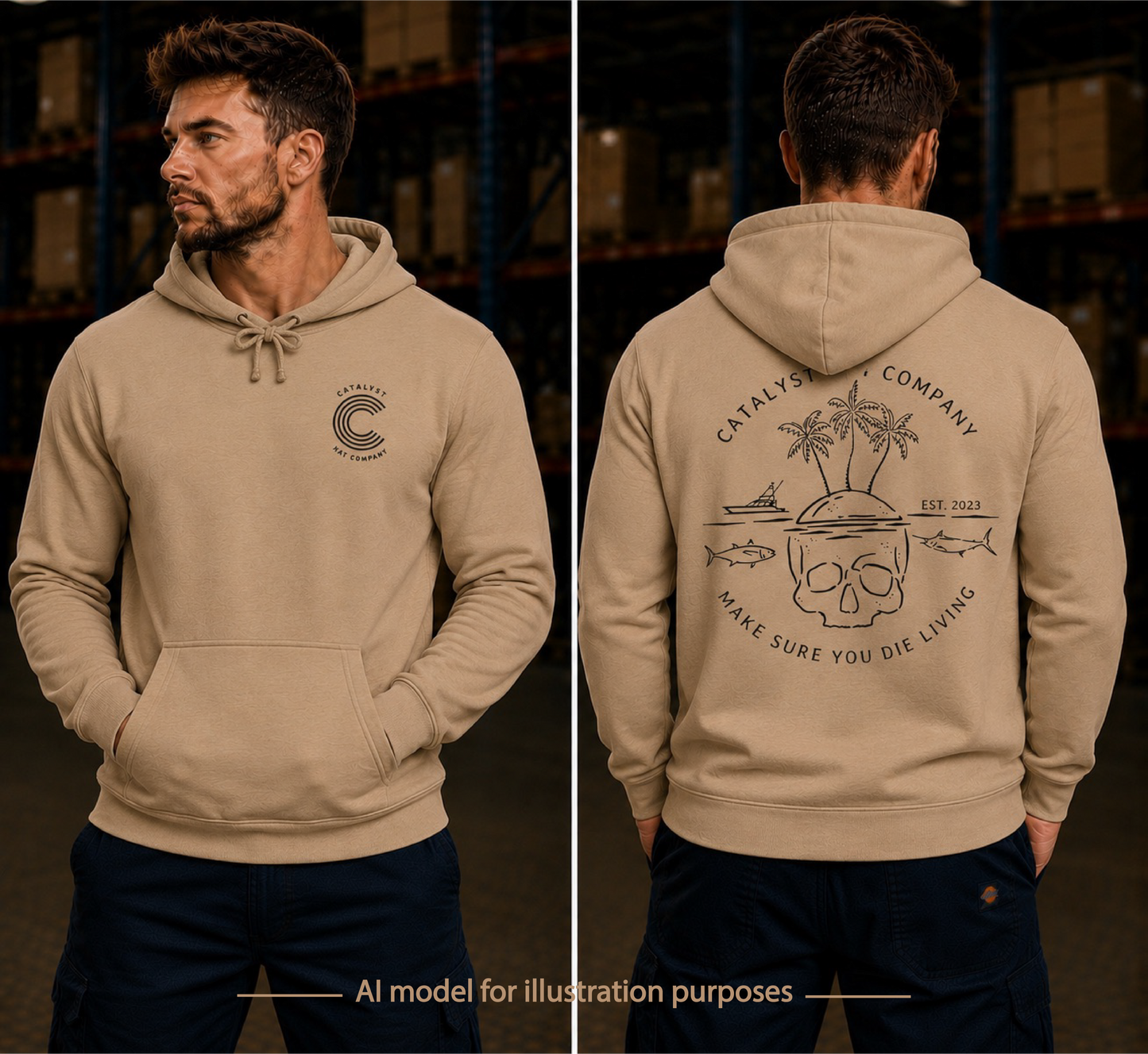 Catalyst Hat Co.-Die Living Hoodie