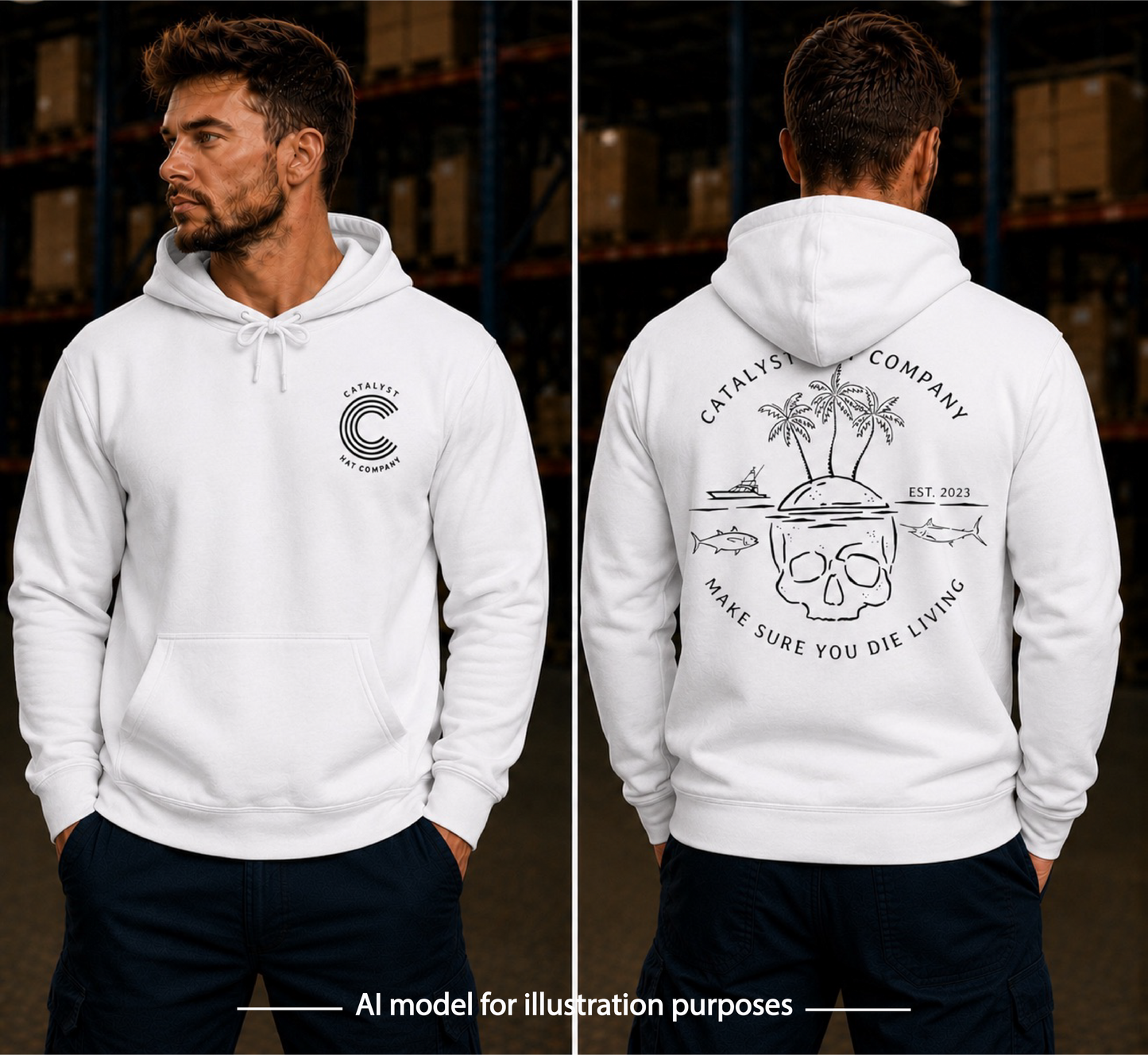 Catalyst Hat Co.-Die Living Hoodie