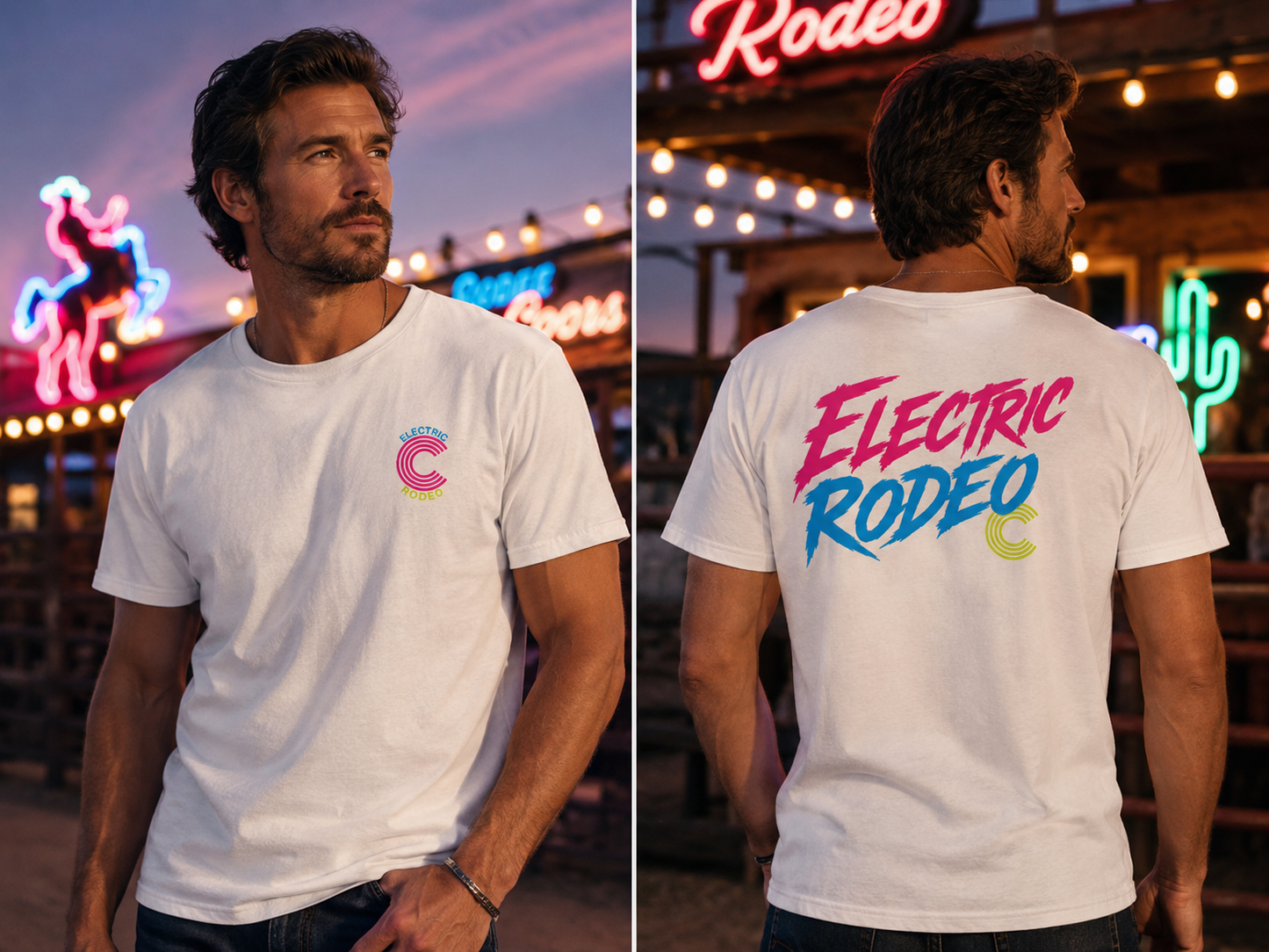 Electric Rodeo C Logo  Graphic Tee