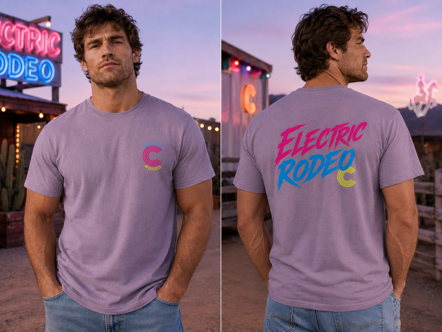 Electric Rodeo C Logo  Graphic Tee