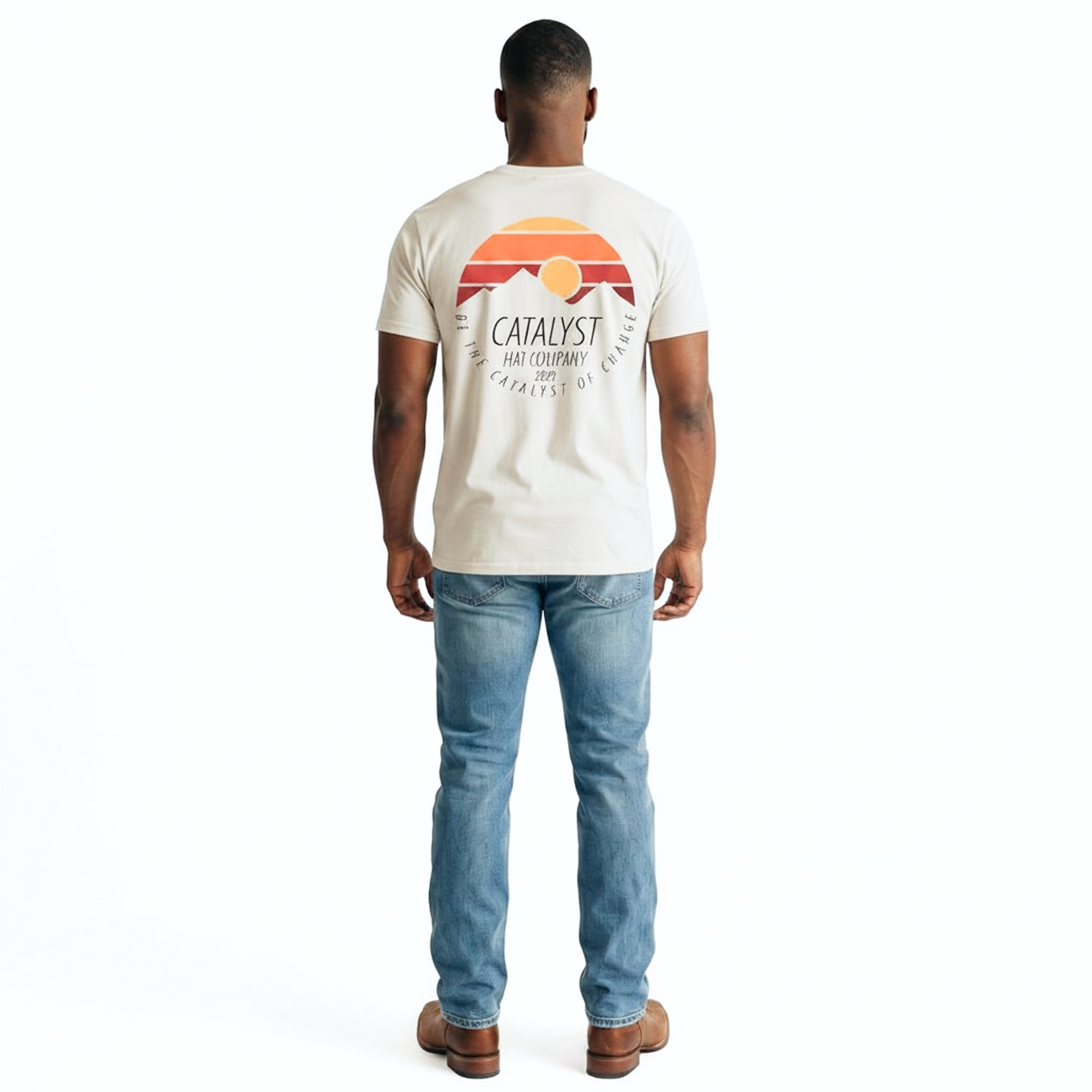 Catalyst of Change - Graphic Tee - Sunset - Natural – Catalyst Hat Co.