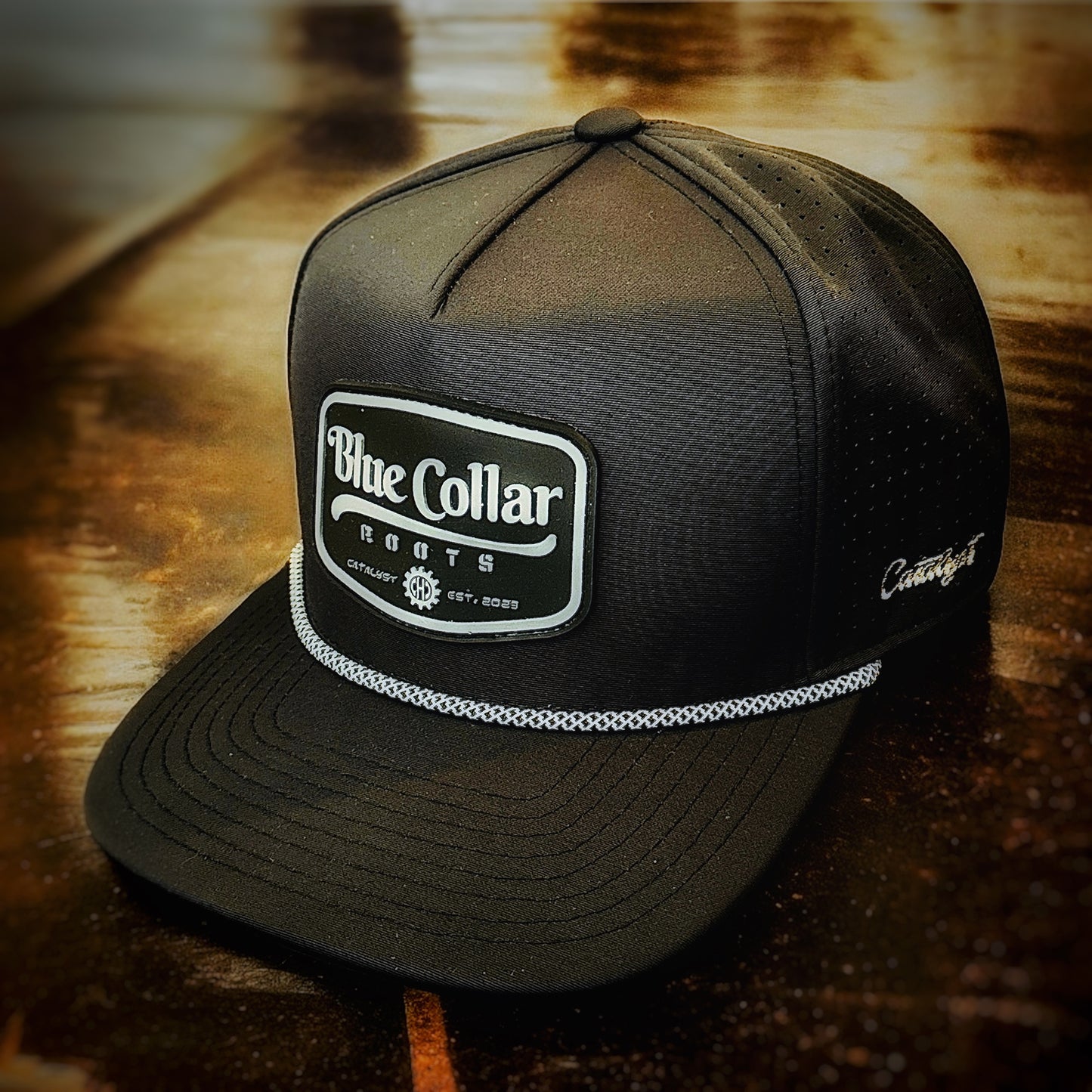 The Foreman Snapback Hat – Roots Collection – Black