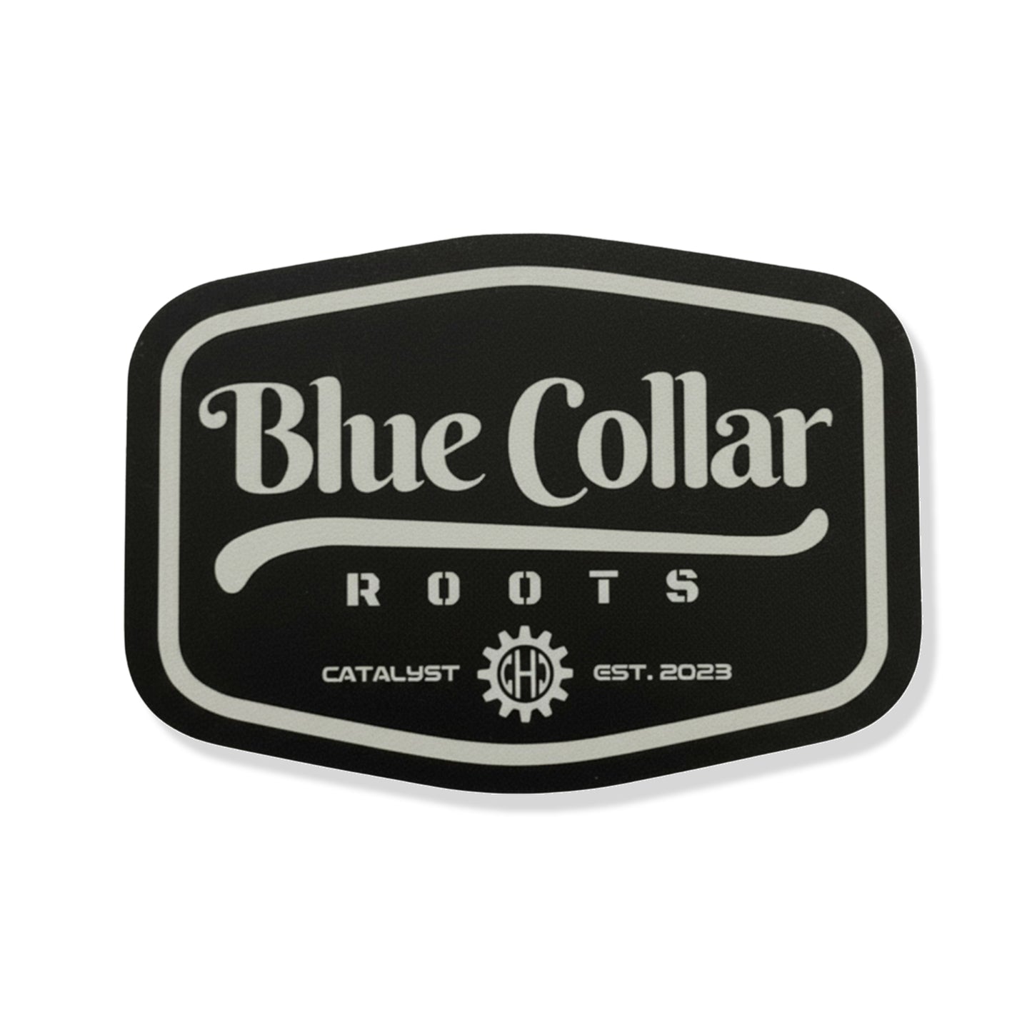 “Blue Collar Roots” Sticker - Toolbox Collection - Black