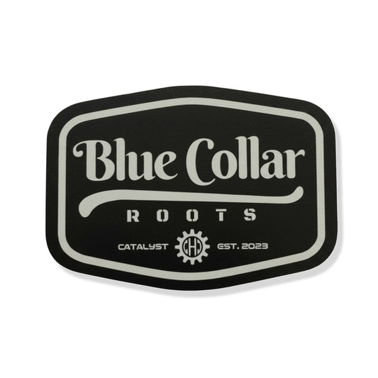 “Blue Collar Roots” Sticker - Toolbox Collection - Black