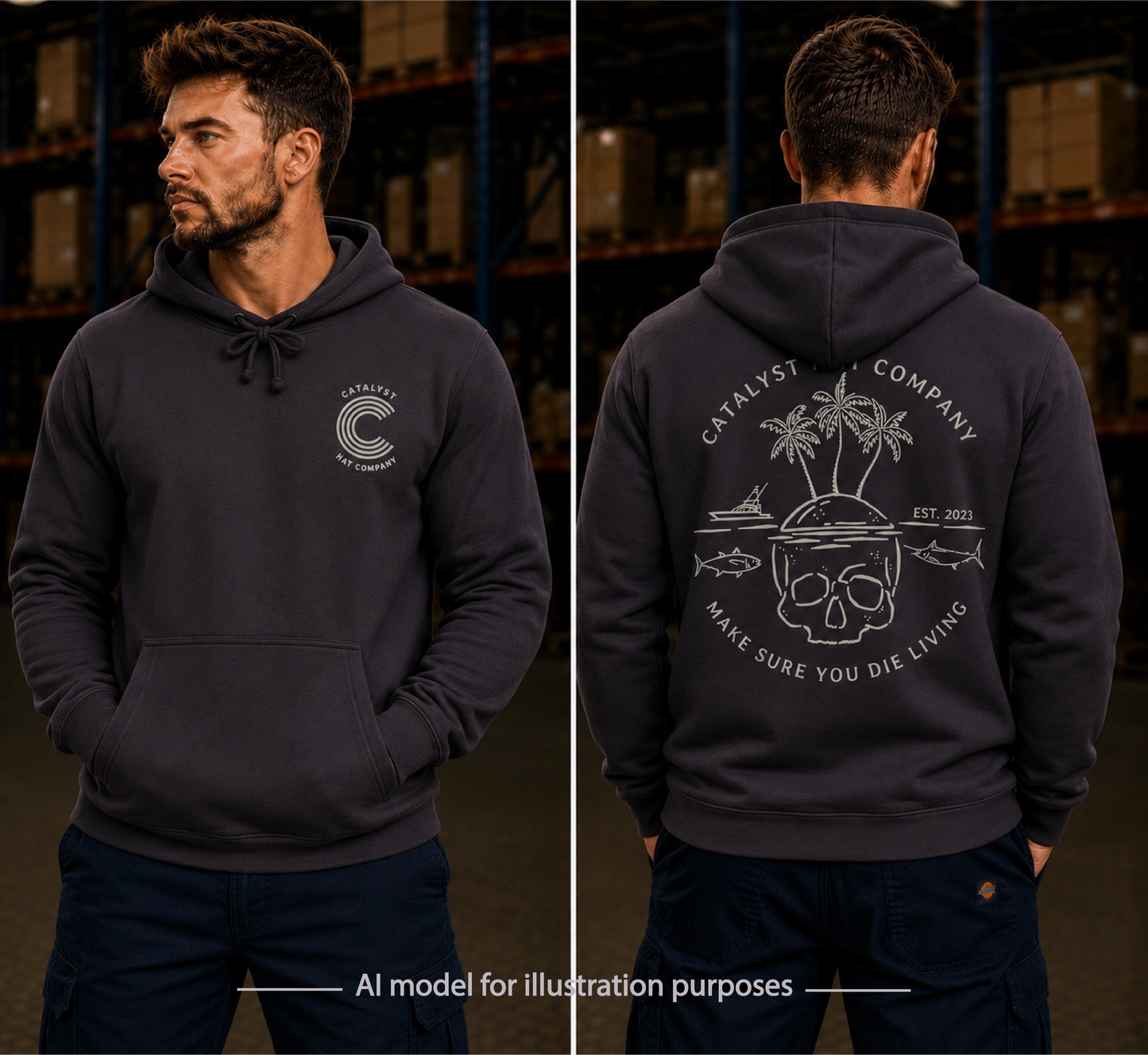 Catalyst Hat Co.-Die Living Hoodie